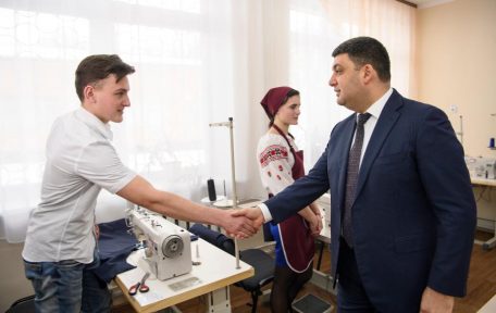 Володимир Гройсман відвідав Богуславське ВПТУ в рамках Промислового діалогу Уряду з Укрлегпромом