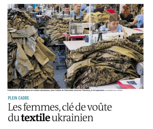 «Жінки в чорному» на підприємствах України. Juliette Garnier for Le Monde