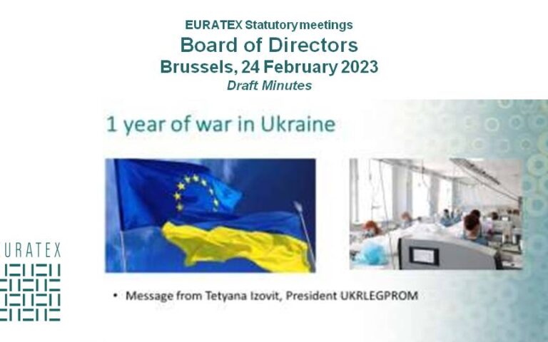 Підсумки Засідання EURATEX від 24 лютого 2023 року